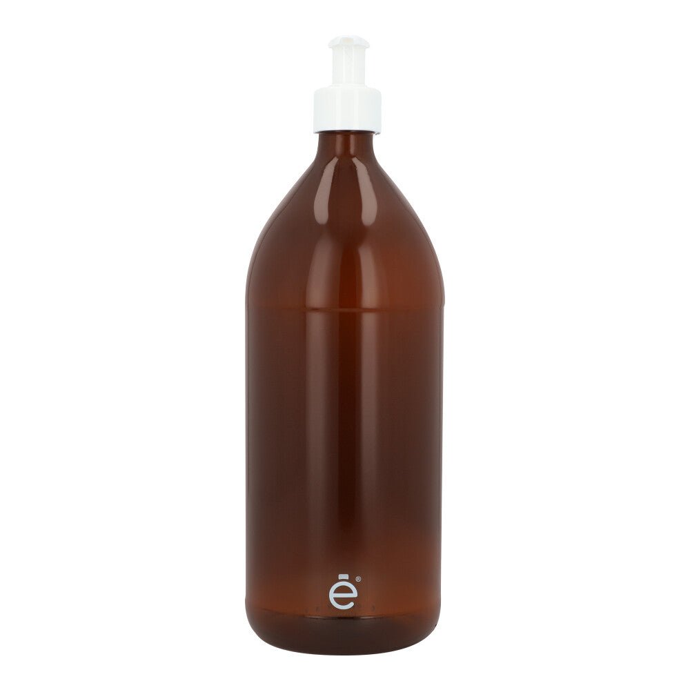 Frasco Dispensador 1000 Ml Vidrio Bomba Lisa