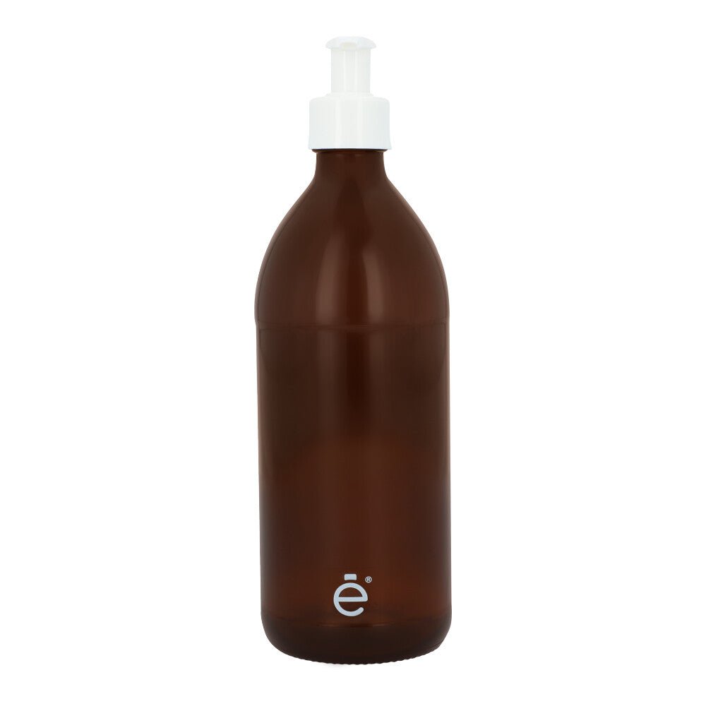 Frasco Dispensador 500 Ml Vidrio Bomba Lisa