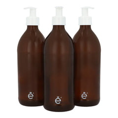 Frasco Dispensador 500 Ml Vidrio Bomba Lisa
