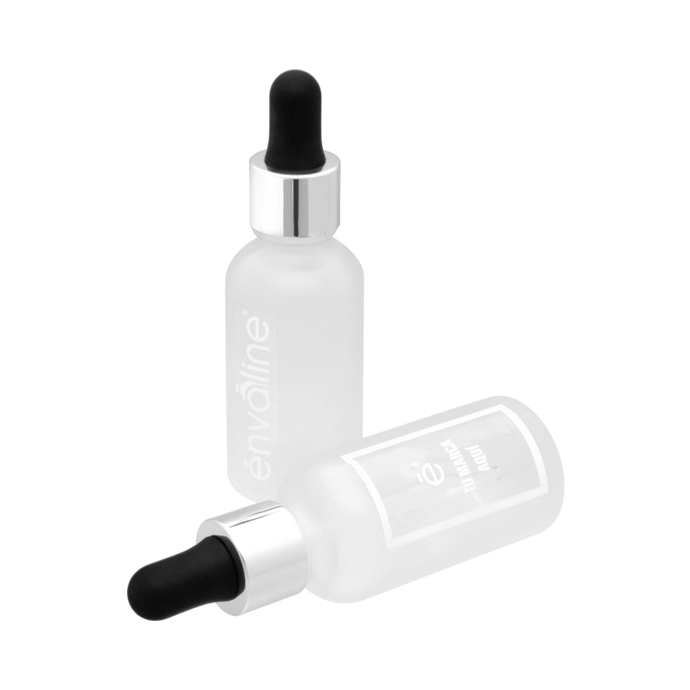 Frasco Gotero 30 Ml Frost Pipeta Cristal Premium