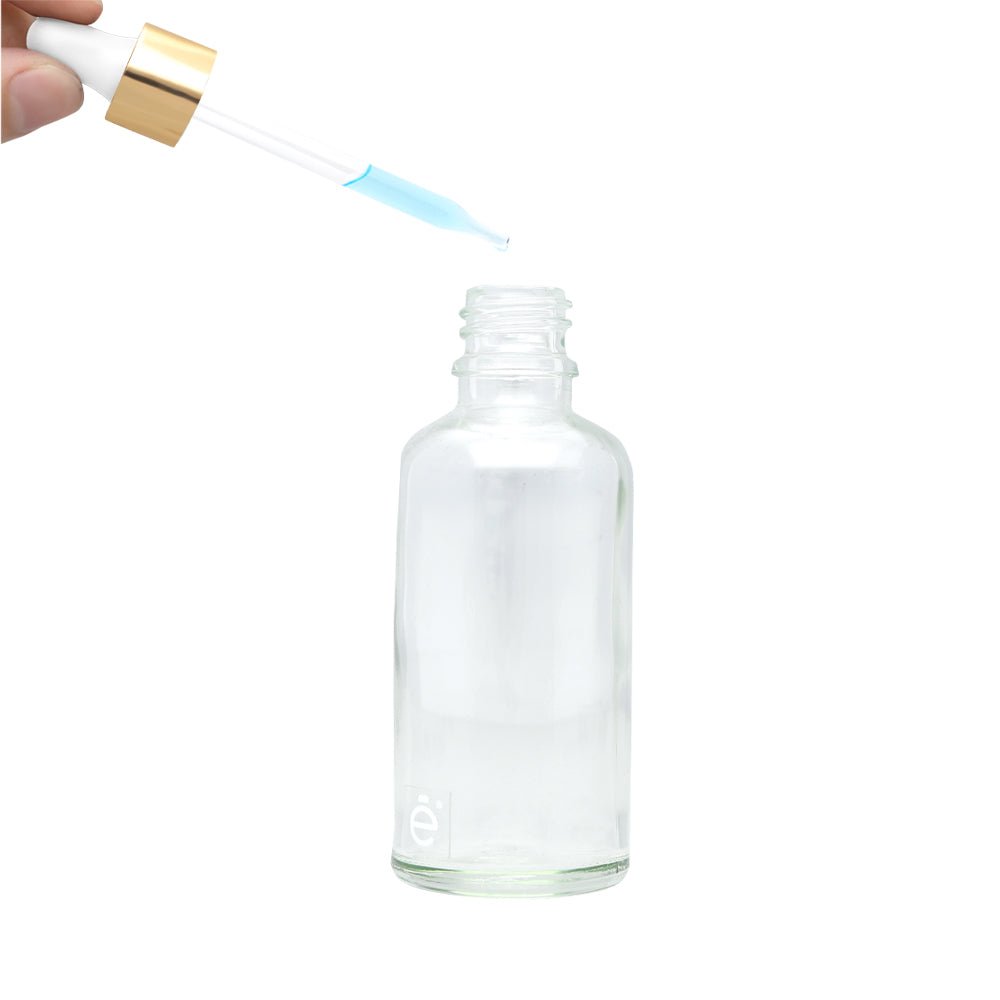 Frasco Gotero 50 Ml Vidrio Pipeta Cristal Premium