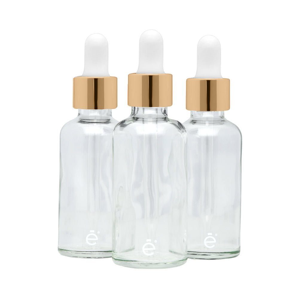Frasco Gotero 50 Ml Vidrio Pipeta Cristal Premium